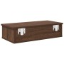 Estante de pared con cajones madera contrachapada roble marrón