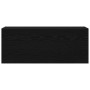 Mueble de pared de baño madera ingeniería negro 100x25x40 cm