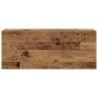 Mueble de pared baño madera ingeniería envejecida 100x25x40 cm
