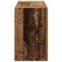 Mueble de pared baño madera ingeniería envejecida 100x25x40 cm