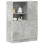 Set de muebles de cocina 2 pzas madera ingeniería gris hormigón