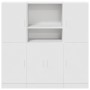 Mueble de cocina 3 piezas madera contrachapada blanca