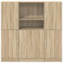 Set de muebles de cocina 3 pzas madera ingeniería roble sonoma