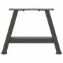 Patas de mesa centro forma A 2uds acero antracita 40x(30-31) cm
