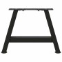 Patas de mesa de centro forma A 2uds acero negro 50x(30-31) cm