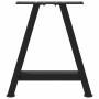 Patas de mesa de centro forma A 2uds acero negro 38x(30-31) cm