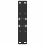 Patas de mesa de centro forma A 2uds acero negro 38x(30-31) cm