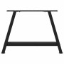 Patas de mesa de centro forma A 2uds acero negro 70x(42-43) cm