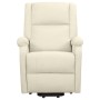 Sillón de masaje elevable tela color crema