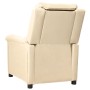 Sillón de masaje eléctrico tela color crema