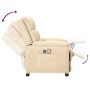 Sillón de masaje eléctrico tela color crema