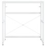 Estructura de lavabo de hierro blanco 79x38x83 cm