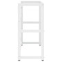 Estructura de lavabo de hierro blanco 79x38x83 cm