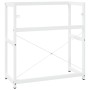 Estructura de lavabo de hierro blanco 79x38x83 cm
