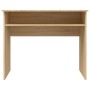 Escritorio madera contrachapada color roble Sonoma 90x50x74 cm