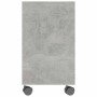 Mesa auxiliar de madera contrachapada gris hormigón 70x35x55 cm