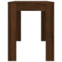 Mesa de comedor madera de ingeniería marrón roble 120x60x76 cm