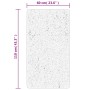 Alfombra de pelo corto suave lavable HUARTE antracita 60x110 cm