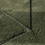 Alfombra pelo corto suave lavable HUARTE verde bosque Ø 100 cm