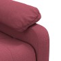 Sillón de masaje de tela rojo tinto