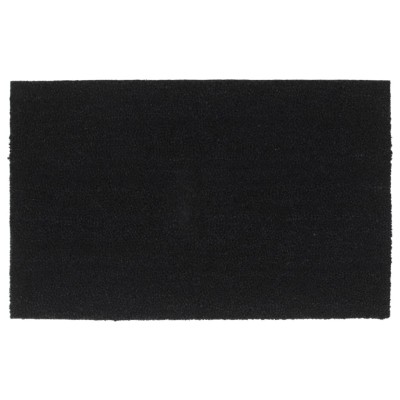 Felpudo de fibra de coco negro 50x80 cm