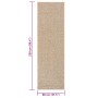 Alfombra ZIZUR apariencia de yute interior y exterior 80x250 cm