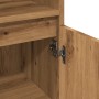 Armario de baño madera de ingeniería roble artisan 30x30x100 cm