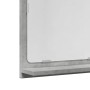 Espejo mueble baño madera ingeniería gris hormigón 40x11x37 cm