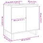 Armario de baño madera de ingeniería roble artisan 58x33x60 cm
