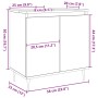 Armario de baño madera de ingeniería envejecida 58x33x60 cm