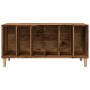 Mueble para discos madera de ingeniería envejecida 100x38x48 cm