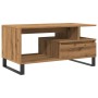 Mesa de centro madera de ingeniería roble artisan 90x49x45 cm