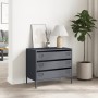 Aparador de acero laminado en frío antracita 68x39x58,5 cm