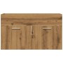 Mueble de lavabo de baño madera roble artisan 80x38,5x46 cm