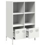 Aparador acero blanco 68x39x103,5 cm