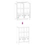 Aparador acero blanco 68x39x103,5 cm