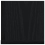 Estantes de pared 2 uds madera ingeniería negro 75x16,5x16,5 cm