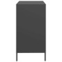 Aparador de acero laminado en frío negro 68x39x73,5 cm