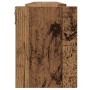 Estante de pared 2 uds madera ingeniería envejecida 100x15x20cm