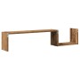 Estante de pared 2 uds madera ingeniería envejecida 100x15x20cm
