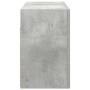 Mueble de pared baño madera ingeniería gris hormigón 60x25x40cm