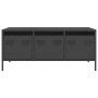 Mesa de centro acero laminado en frío negro 101,5x50x43,5 cm