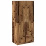 Armario de madera de ingeniería madera envejecida 80x52x180 cm