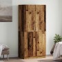 Armario de madera de ingeniería madera envejecida 90x52x200 cm