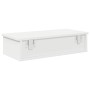 Estante de pared con cajones de madera contrachapada blanco
