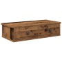 Estante de pared con cajones madera contrachapada madera vieja