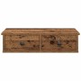 Estante de pared con cajones madera contrachapada madera vieja