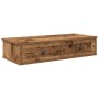 Estante de pared con cajones madera contrachapada madera vieja