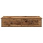 Estante de pared con cajones madera contrachapada madera vieja
