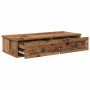Estante de pared con cajones madera contrachapada madera vieja